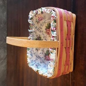 Longaberger basket, liner and protector